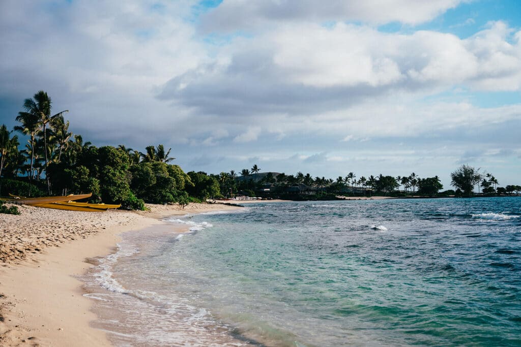 Landscape view of Kukio Beach, Kona Hawaii wedding photography location